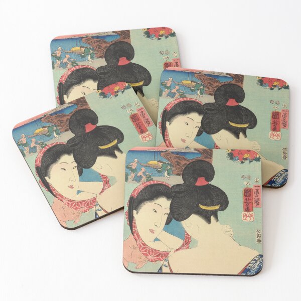 Item preview, Woman looking into a Mirror (1852) - Utagawa Kuniyoshi designed and sold by SALON DES ARTS.