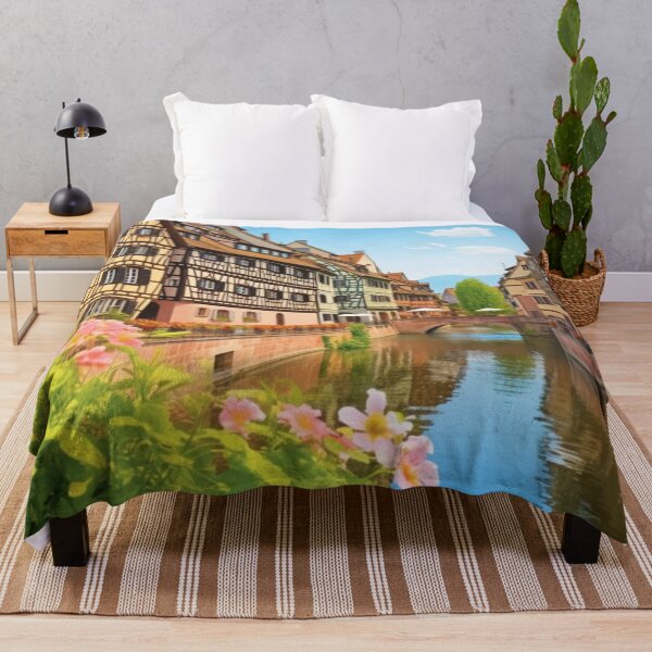 Item preview, A Pop Art Travel Print of Strasbourg - France designed and sold by StudioRedKoala.