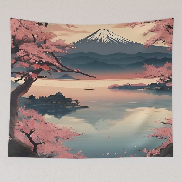 Item preview, Japanese Mount Fuji Scene designed and sold by scottanderson2.