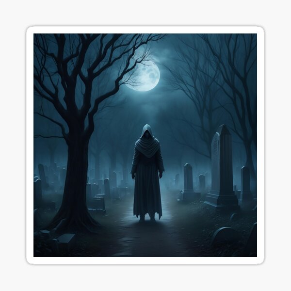 Item preview, Haunting Wraith of the Silent Tombs designed and sold by AICreativeArts.