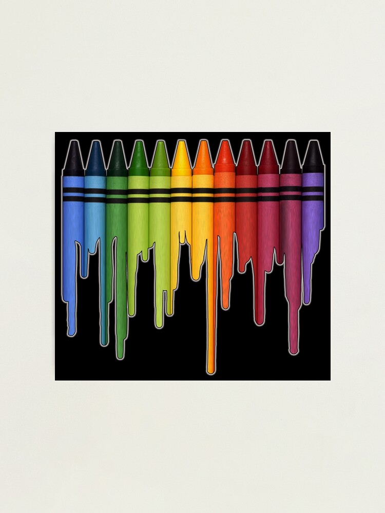 Melting Crayons Photographic Print for Sale by ainecreative