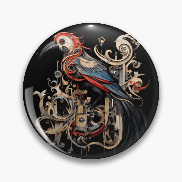 Item preview, “A Feathered Companion in the Steampunk World” designed and sold by Art-Vortex-fr.