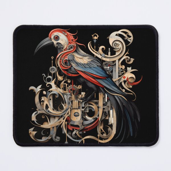 Item preview, “A Feathered Companion in the Steampunk World” designed and sold by Art-Vortex-fr.