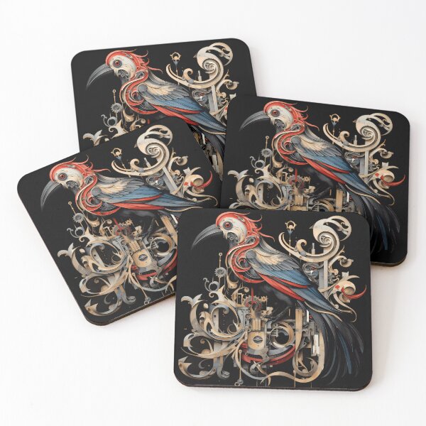 Item preview, “A Feathered Companion in the Steampunk World” designed and sold by Art-Vortex-fr.