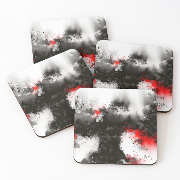 Item preview, Redemption - Black Red White Abstract designed and sold by Joey Santiago.