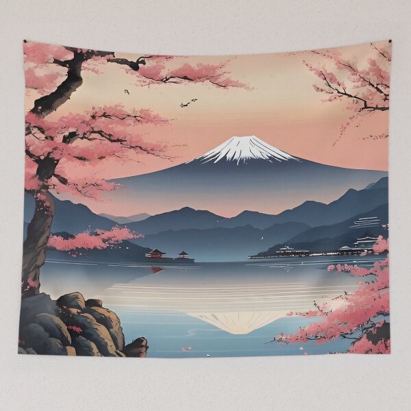 Item preview, Japanese Mount Fuji Scene designed and sold by scottanderson2.