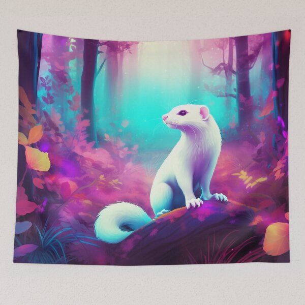 Item preview, Ferret Dreamland || Cotton Candy Fantasy Forest designed and sold by UmuuStudio.