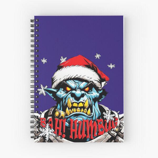 Item preview, Ferocious Ork in Santa's Hat - Bah! Humbug T-Shirt designed and sold by leyfinder.