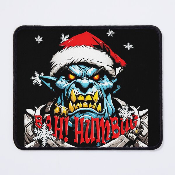Item preview, Ferocious Ork in Santa's Hat - Bah! Humbug T-Shirt designed and sold by leyfinder.