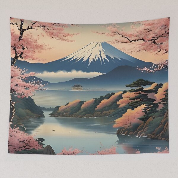 Item preview, Japanese Mount Fuji Scene designed and sold by scottanderson2.