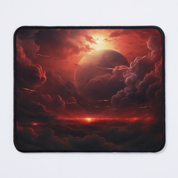 Item preview, Blood red moon hiding in clouds designed and sold by zand-n-zive.