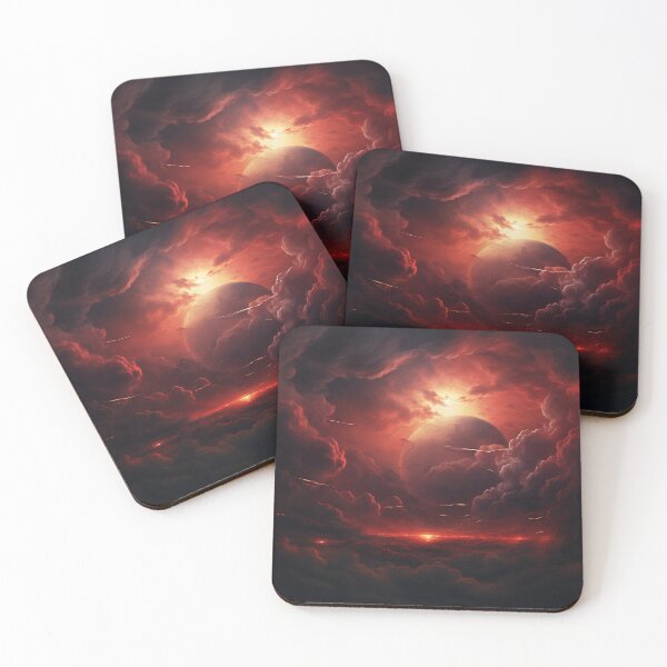 Item preview, Blood red moon hiding in clouds designed and sold by zand-n-zive.