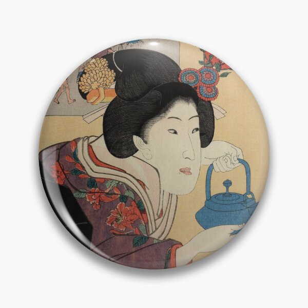 Item preview, Woman carrying a Blue Teapot (1852) - Utagawa Kuniyoshi designed and sold by SALON DES ARTS.
