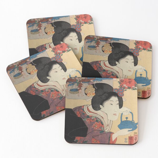 Item preview, Woman carrying a Blue Teapot (1852) - Utagawa Kuniyoshi designed and sold by SALON DES ARTS.