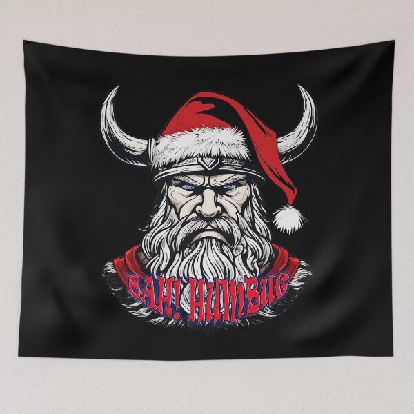 Item preview, Viking Santa's BAH! HUMBUG Rebellion T-Shirt designed and sold by leyfinder.