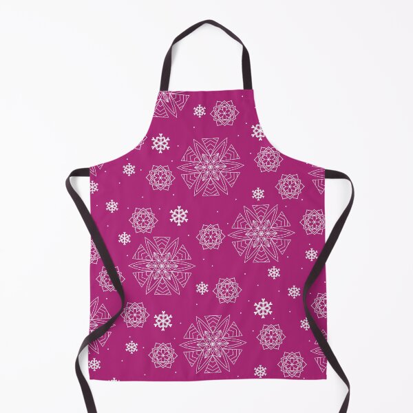 Artikelvorschau, Schneeflocken-Mandalas in Wintermagenta entworfen und verkauft von Aureusglow.