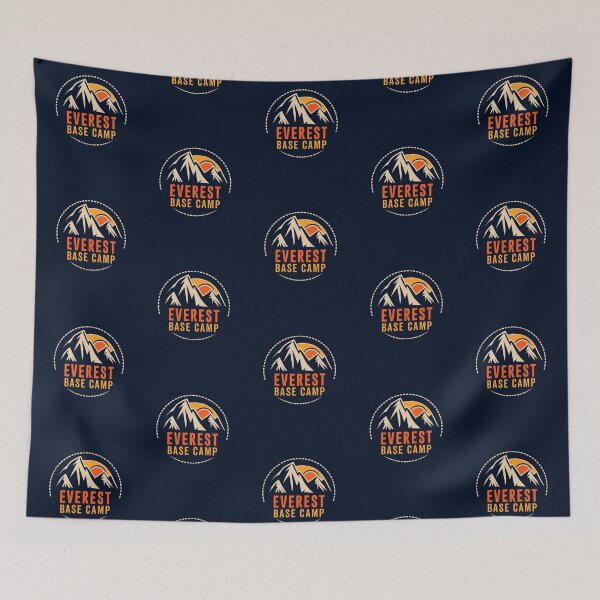 Item preview, Everest Base Camp Nepal - Retro Himalayas Mountain  designed and sold by madtoyman.