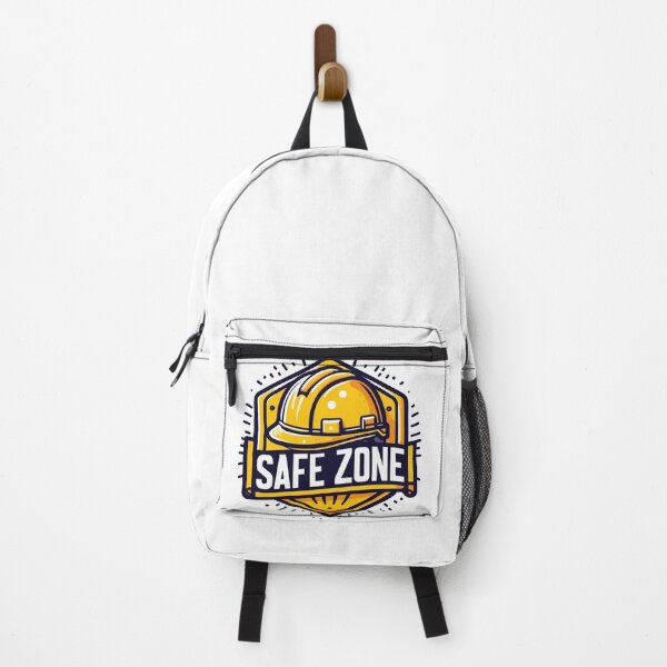 Item preview, Safe zone construction helmet sign designed and sold by TomFrontierArt.