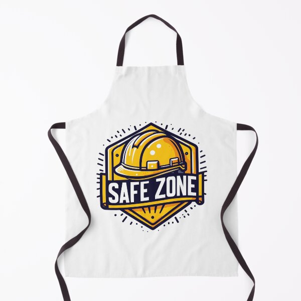 Item preview, Safe zone construction helmet sign designed and sold by TomFrontierArt.