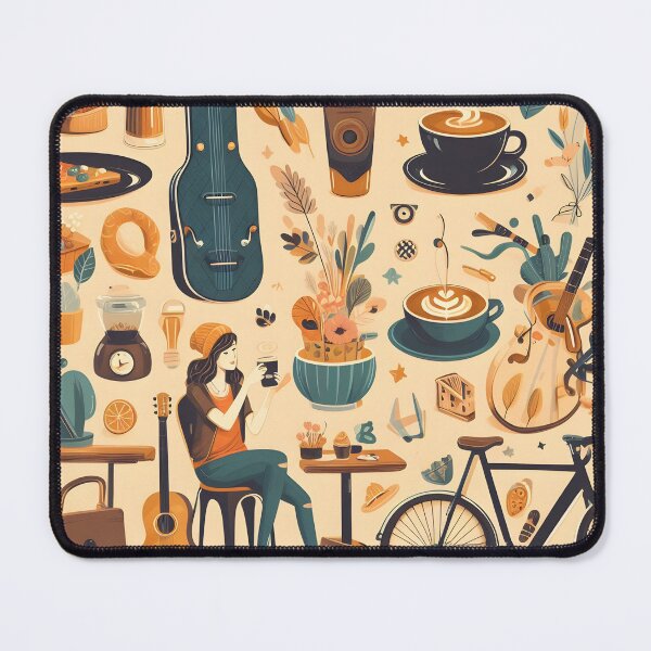 Item preview, cafe vibes frame art work designed and sold by soothinglife.