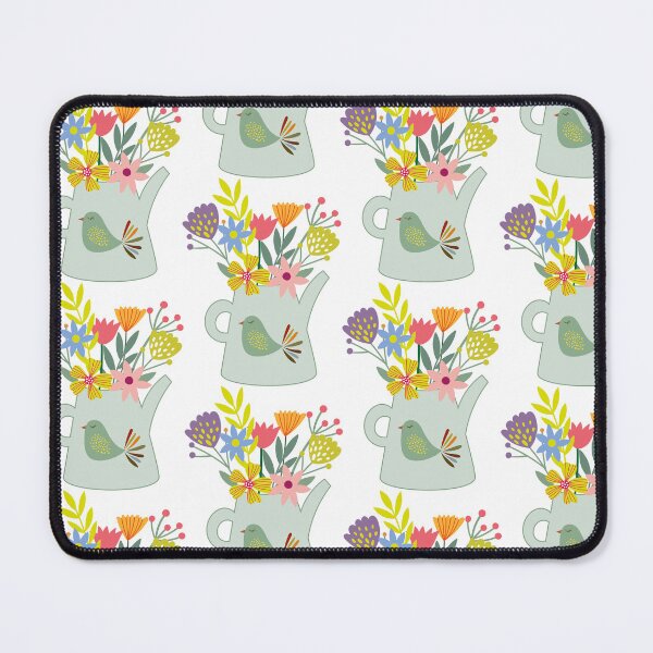 Item preview, A Scandinavian bird pot with colorful flowers designed and sold by vicempe.