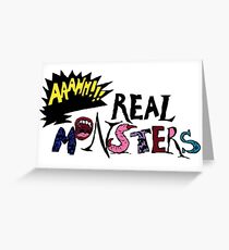 aaahh!!! Real Monsters Greeting Card