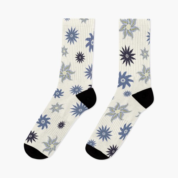 Item preview, Feather Snowflakes Holiday Christmas Pattern in Blue color palette designed and sold by BrankaPD.