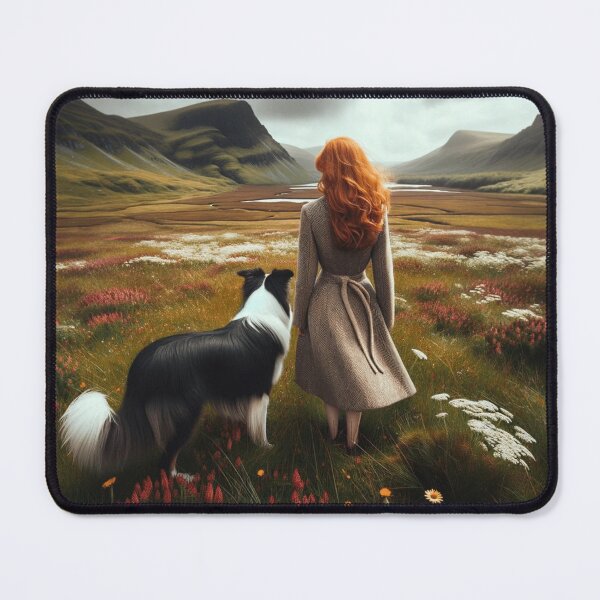 Item preview, A girl and her dog in a valley, Ireland designed and sold by irishprinted.