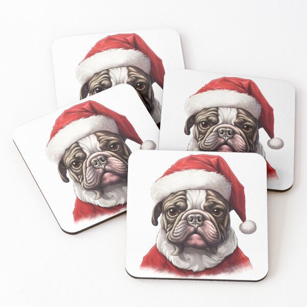 Item preview, adorable christmas french bulldog print designed and sold by dcrc.