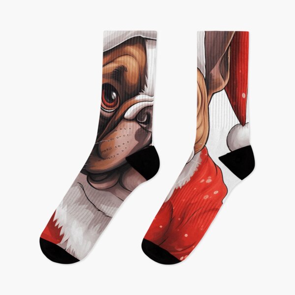 Item preview, adorable christmas french bulldog print designed and sold by dcrc.