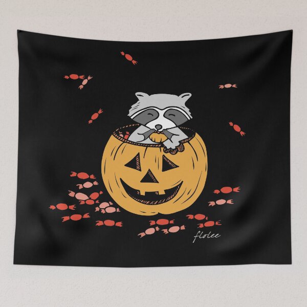 Item preview, Halloween Axe Raccoon  designed and sold by quirkiflolee.