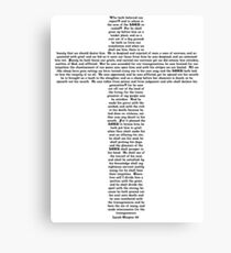 ISAIAH 53 whole chapter Canvas Print