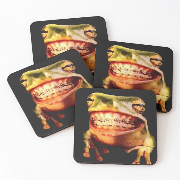 Item preview, Smiling braces frog designed and sold by Fernandavaladao.
