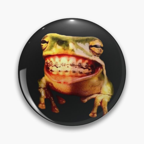 Item preview, Smiling braces frog designed and sold by Fernandavaladao.