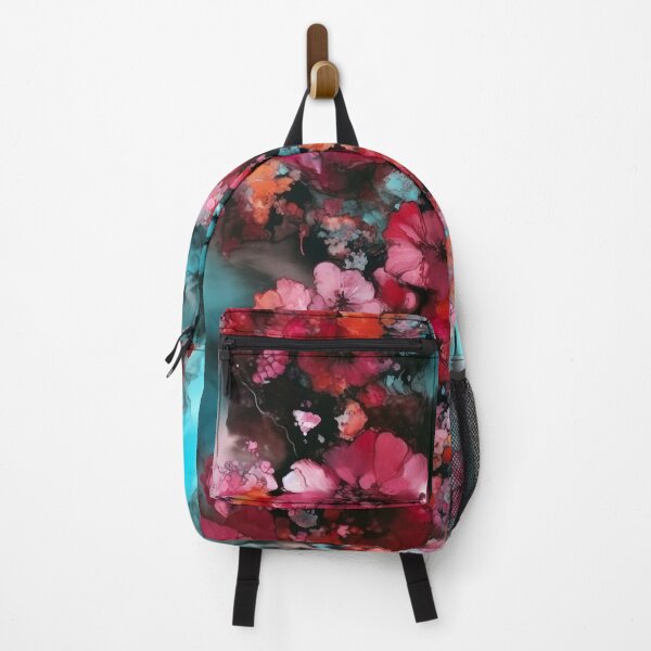Item preview, Magenta Flowers, Alcohol Ink Style designed and sold by SapphireKunai.