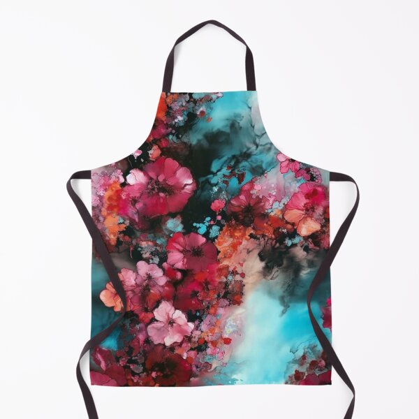 Item preview, Magenta Flowers, Alcohol Ink Style designed and sold by SapphireKunai.