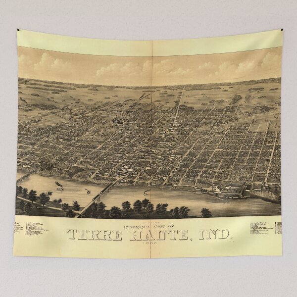 Item preview, Terre Haute, Indiana (1880) designed and sold by allhistory.