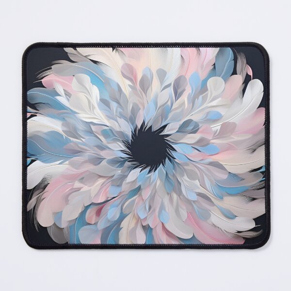 Item preview, 3 dimensional colorful feather plume art print designed and sold by dcrc.