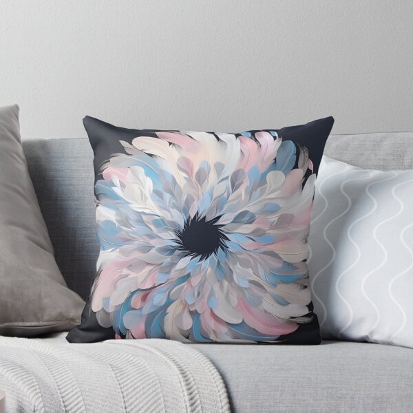 Item preview, 3 dimensional colorful feather plume art print designed and sold by dcrc.