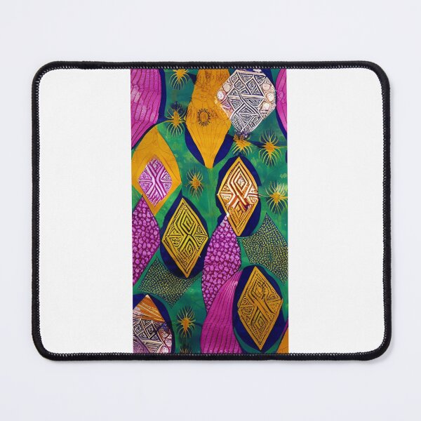 Item preview, textile patterns wax fabric African print style, variegated diamond patterns, bright colors designed and sold by Creativesphotos.
