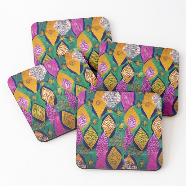 Item preview, textile patterns wax fabric African print style, variegated diamond patterns, bright colors designed and sold by Creativesphotos.