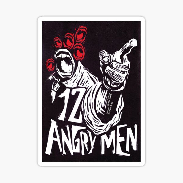 Item preview, 12 Angry Men Woodcut Poster designed and sold by MotrocTudor131.