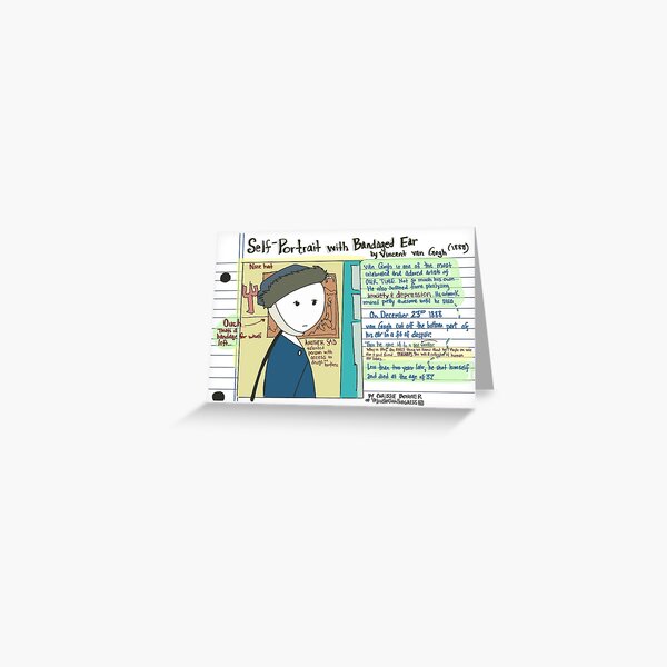 Self Portrait with Bandaged Ear Greeting Card