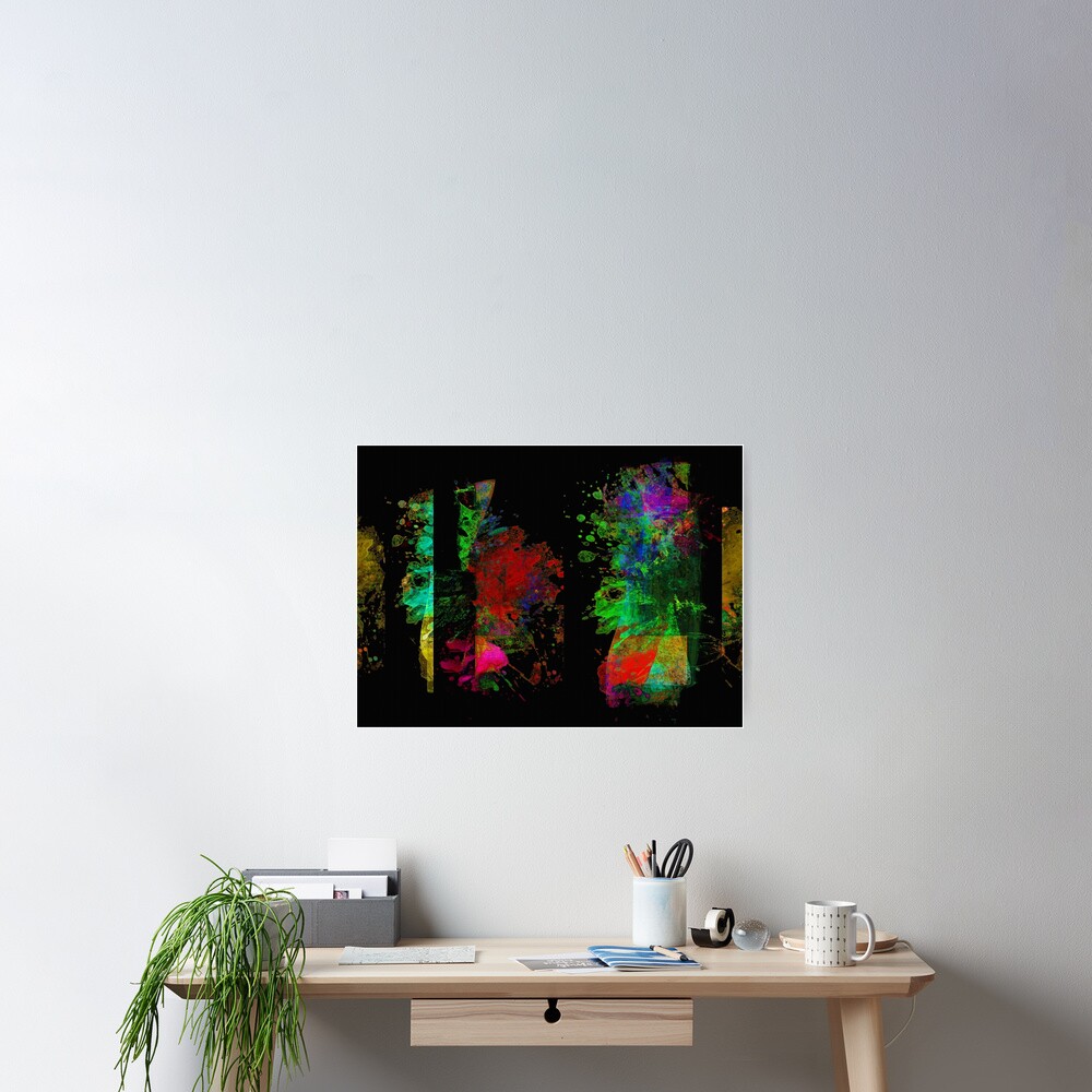 Vista previa del artículo con la obra «Póster», diseñado y vendido por Rosh.