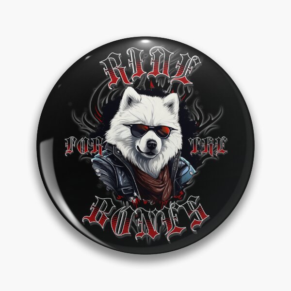 Item preview, Ride for the Bones, Samoyed cool biker designed and sold by Vindbult.