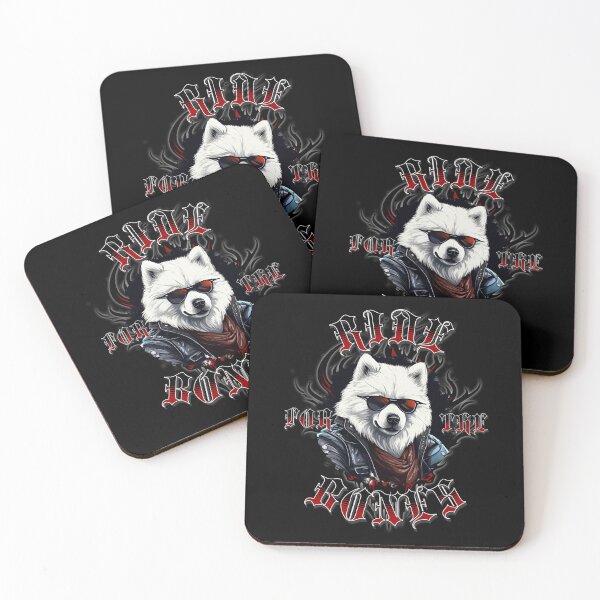Item preview, Ride for the Bones, Samoyed cool biker designed and sold by Vindbult.