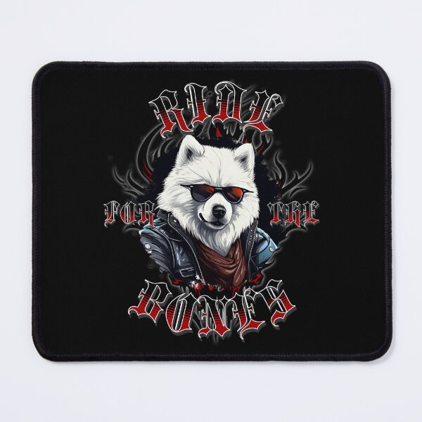 Item preview, Ride for the Bones, Samoyed cool biker designed and sold by Vindbult.