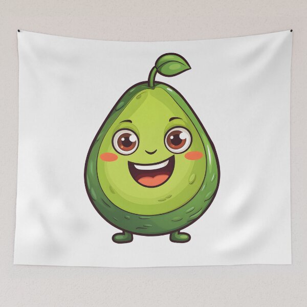 Item preview, Cartoon of avocado mascot. designed and sold by Fairytale-11.