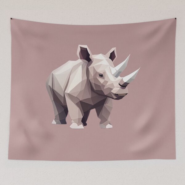 Item preview, Two horned Rhino designed and sold by PolygonXYZ.