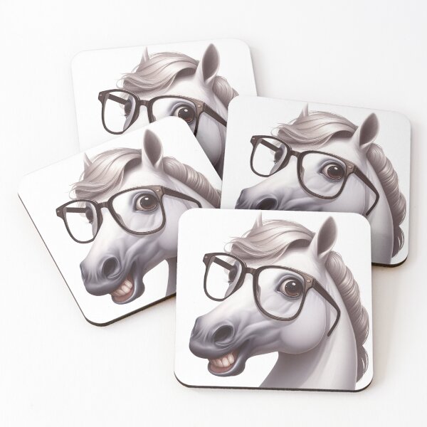 Item preview, Laughing horse with glasses designed and sold by KalinsAtelier.